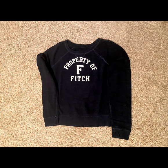 Abercrombie & Fitch Navy Blue Sweatshirt - Picture 2 of 9